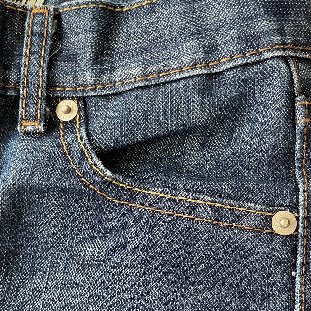 🤝 3 for $20 Levi's Dark Blue Slim Straight Jeans - Picture 5 of 8